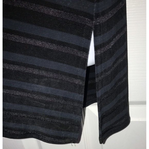 Rabbit Rabbit Rabbit Designs Cardigan Tunic Topper Slinky Black Blue Gray Sz 6P - Picture 6 of 11